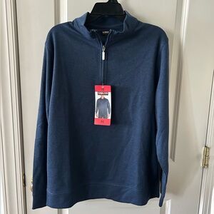 Kirkland Mens Quarter zip Sweater M NWT